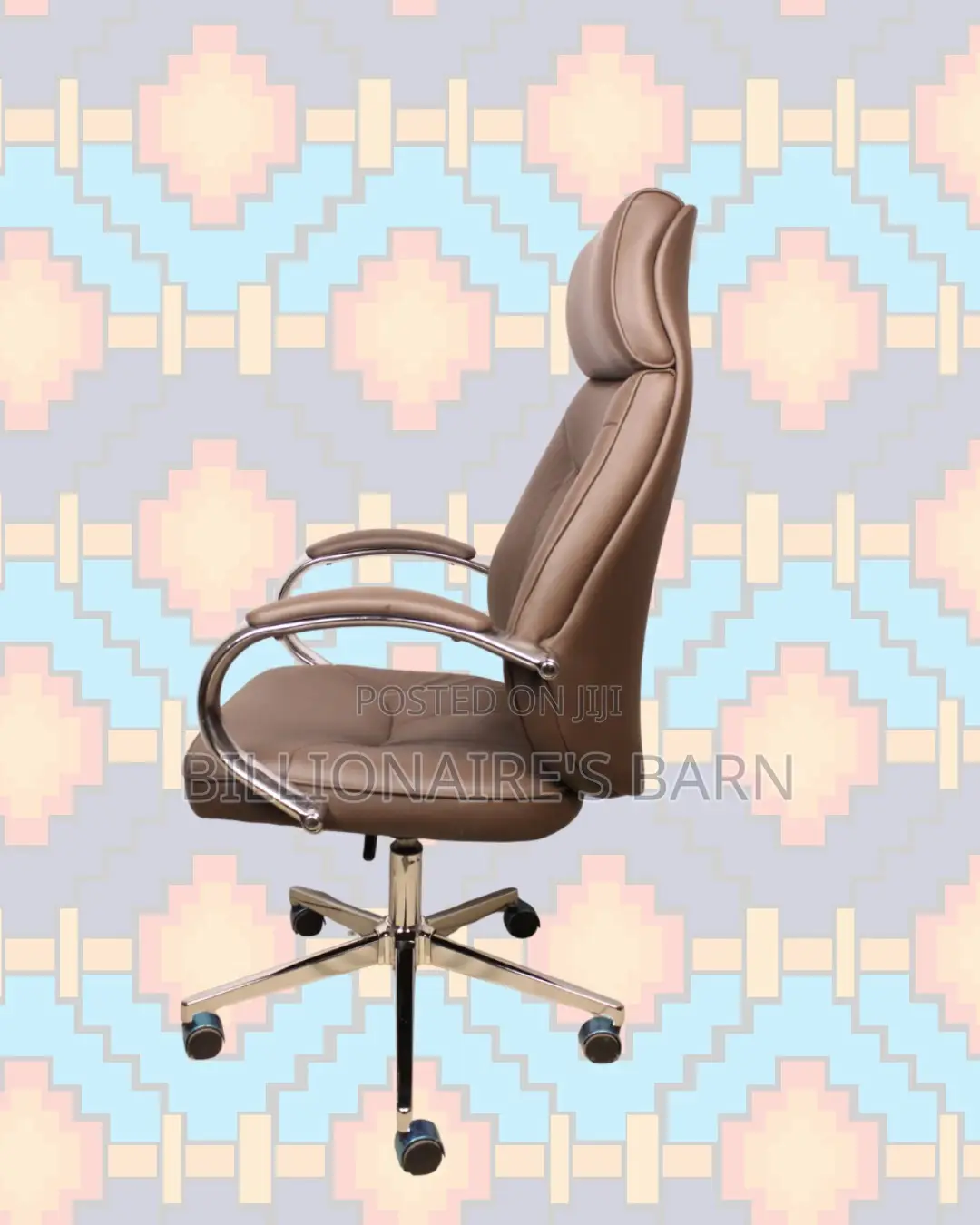 Home Office Chair Leather Brown | Delivery Anywhere in Kenya