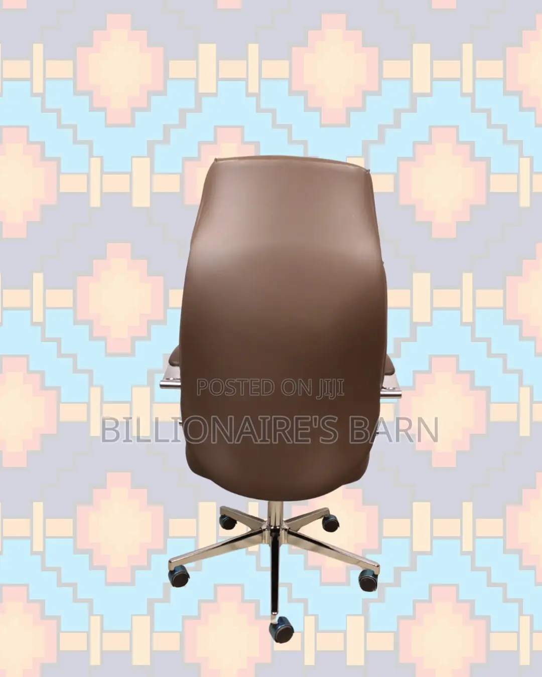 Home Office Chair Leather Brown | Delivery Anywhere in Kenya