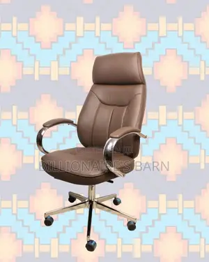 Home Office Chair Leather Brown | Delivery Anywhere in Kenya