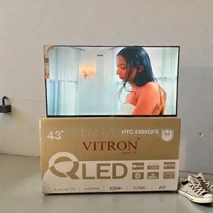High Definition Display Vitron 43 Inch Qled Smart Frameless Led Tv