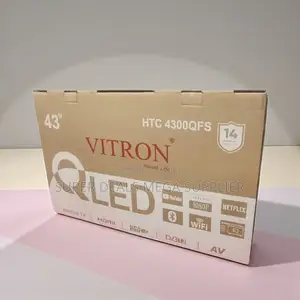 Wifi Support Vitron 43 Inch Qled Smart Android Frameless Led Tv