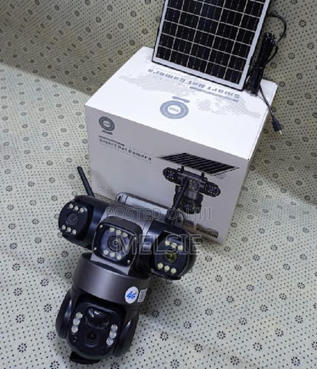 Triple Lens 4g Solar Camera With Long-Lasting Rechargeable Battery - main view