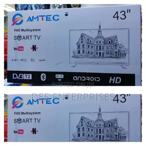 Amtec 43" Smart Android Frameless Bluetooth