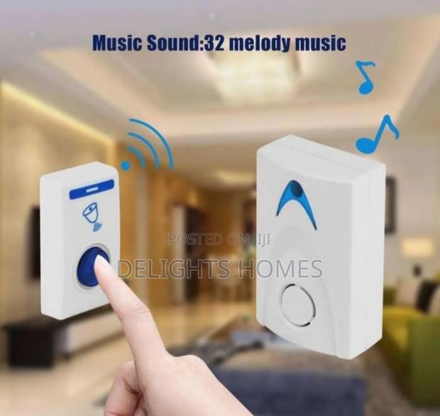 Battery Powered Wireless Chime Door Bell_dav