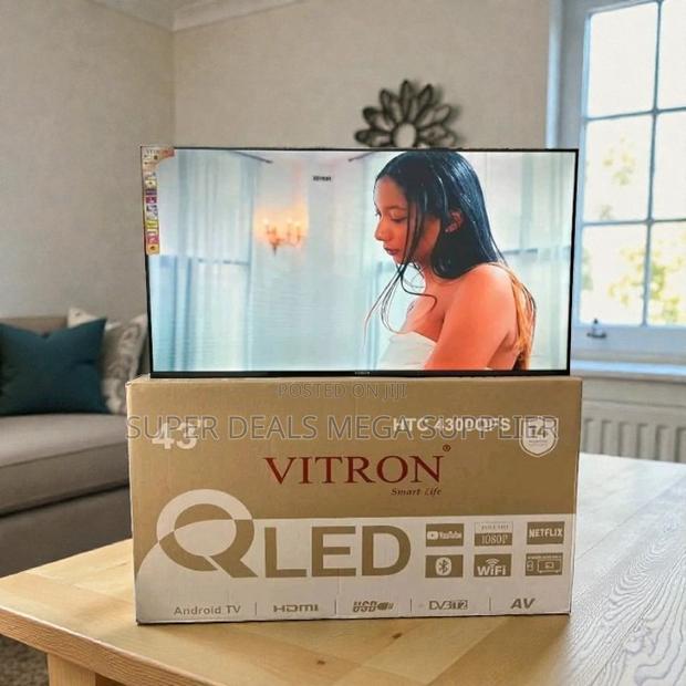 Digital Inbuilt Decoder Vitron 43 Inch Qled Smart Frameless Led Tv - thumbnail 2