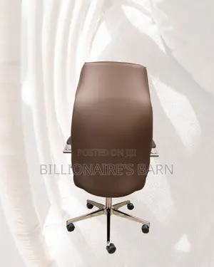 Ergonomic — Leather Brown Chair High-Density | Delivery Available