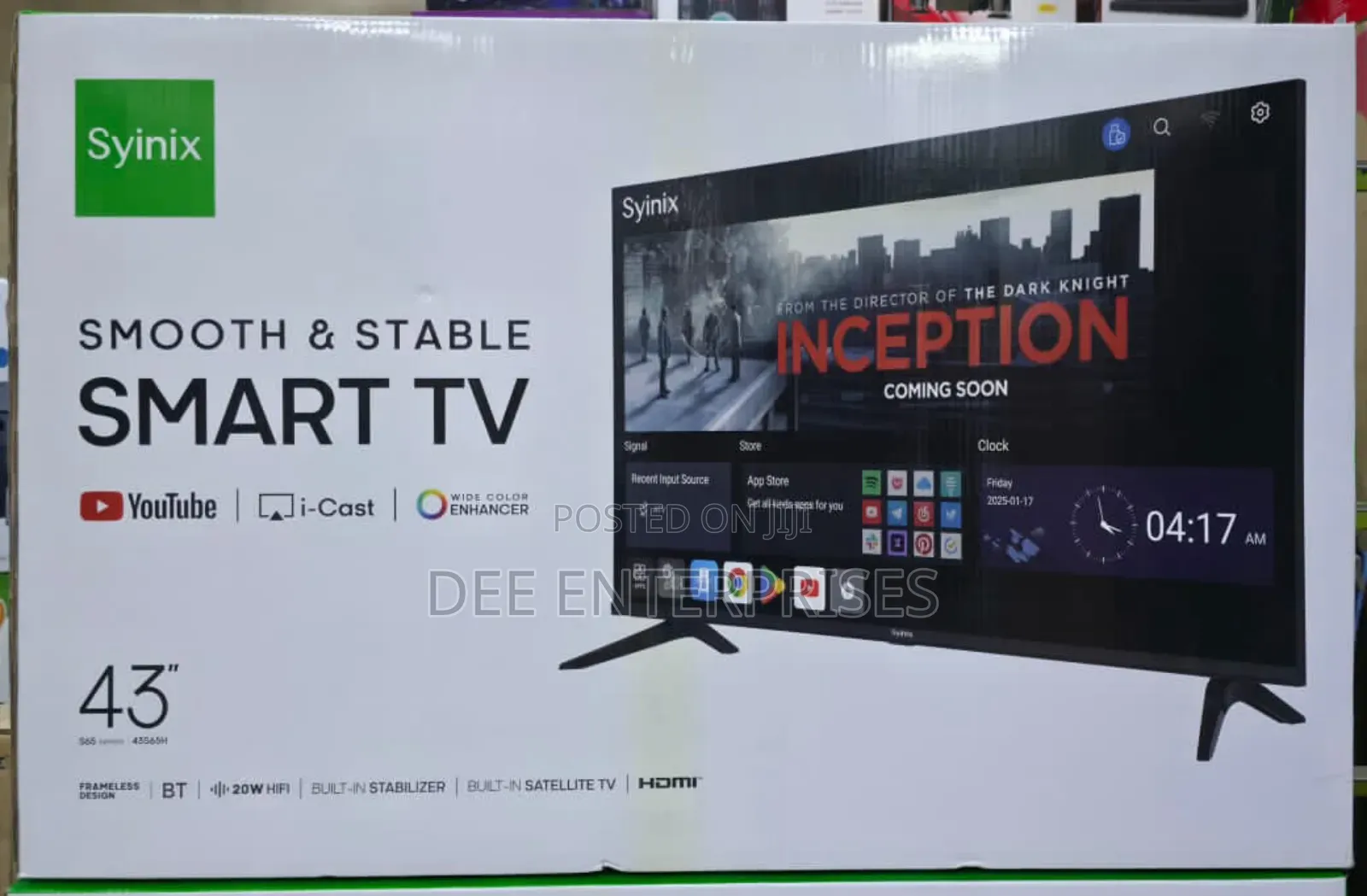 Syinix 43" Smart Tv