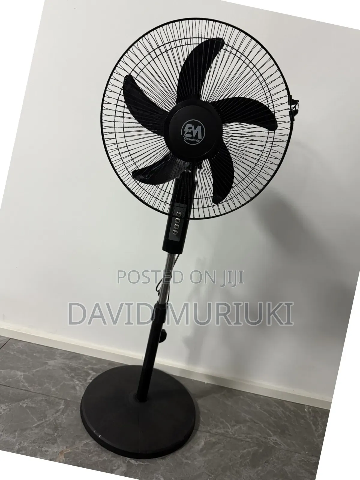 Black 16 Inches Electromate Electromate Standing Fans