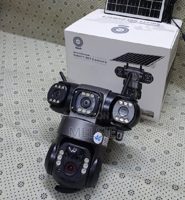 4g Sim Card Two-Way Audio Security Camera Lar Light Triple Lens - main view