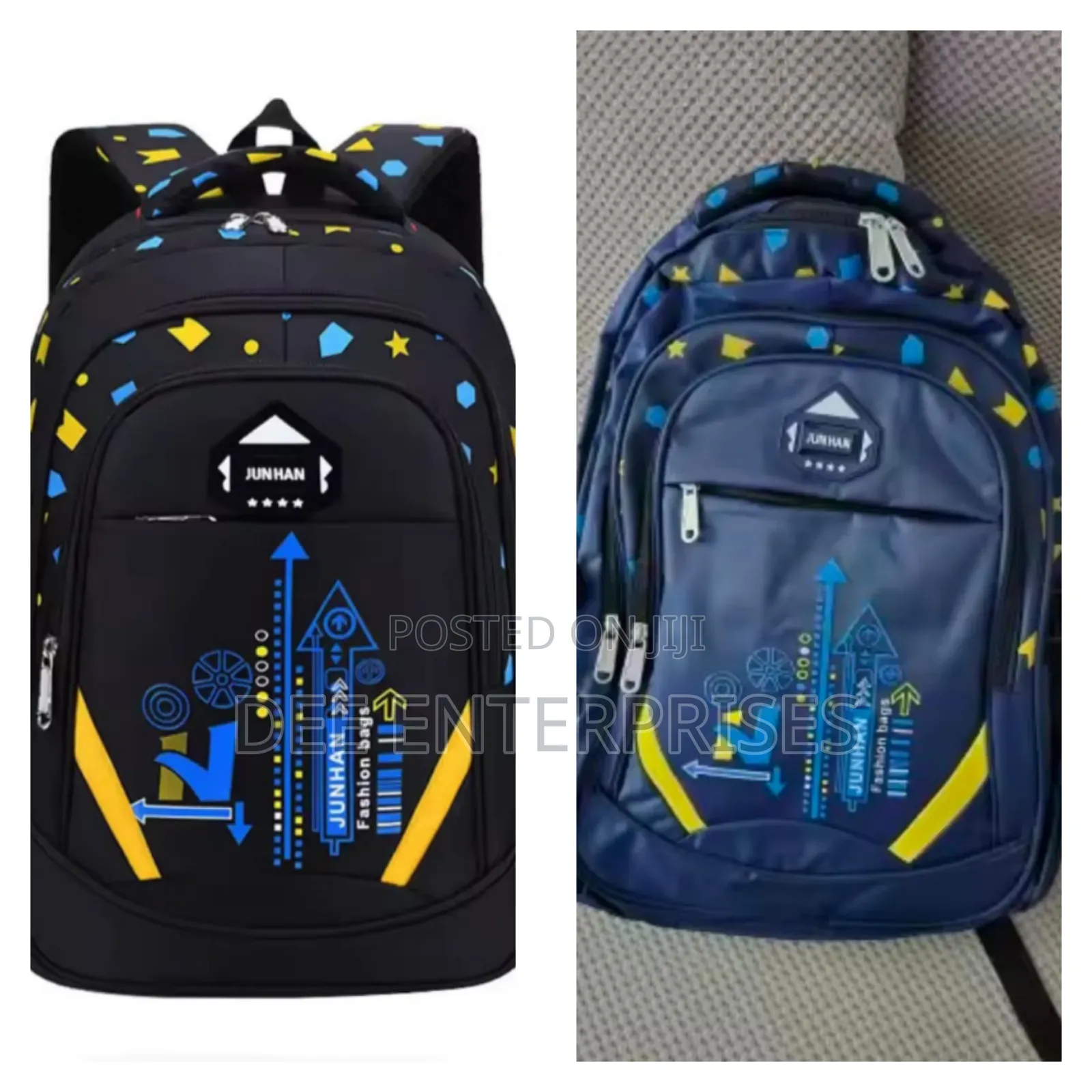 Geometry Pattern Light Weight School Bags. Large Capacity Backpack