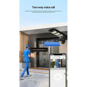 Solar Street Light With Camera 450w Ai Security PTZ System