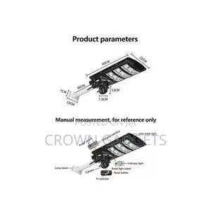 Solar Street Light With Camera 450w Ai Security PTZ System