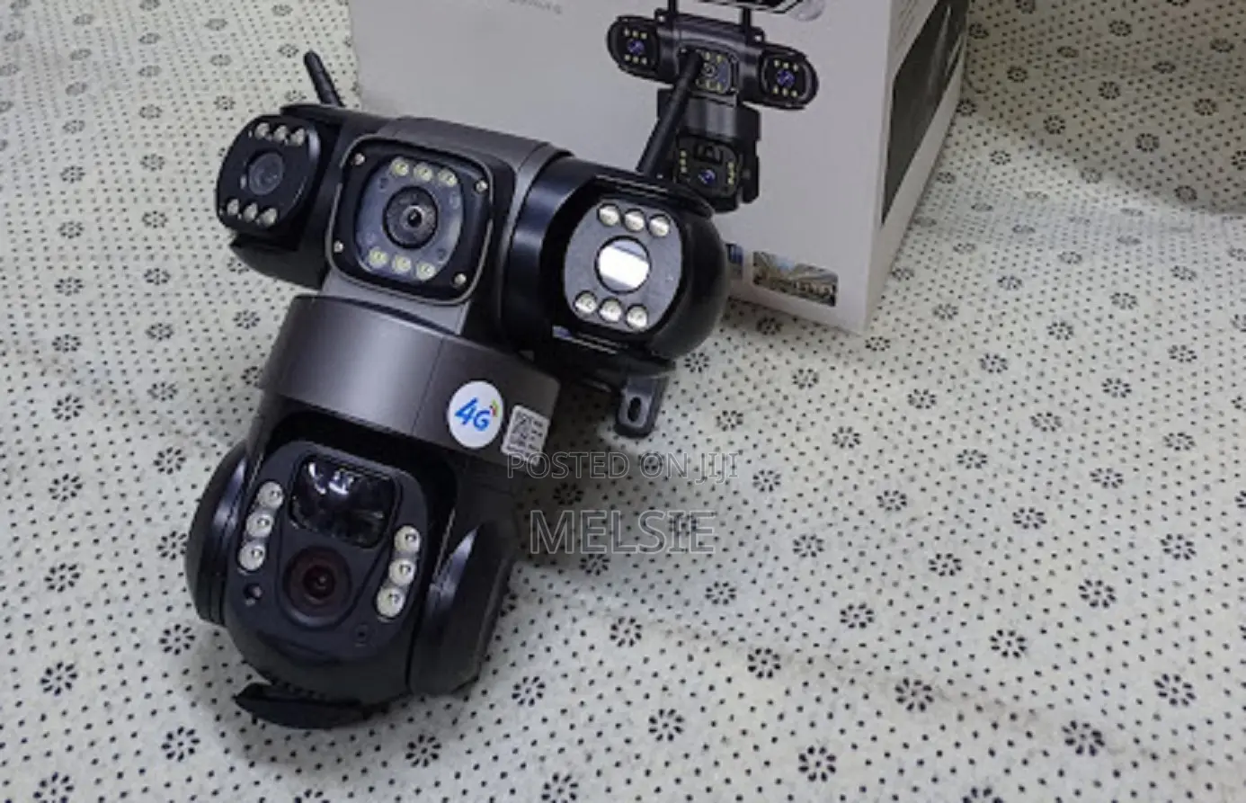 Solar Light V380 Solar CCTV 4g Sim Card Lte Camera With Triple Lens