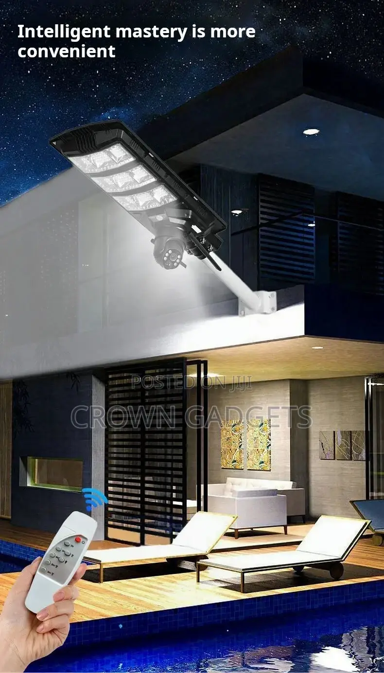 2-in-1 Solar Led Street Light With Ai Camera V380 Pro App