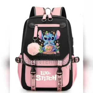 Lilo Stitch School Bag With Usb Port