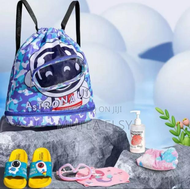 Blue Pink Kids Waterproof Swimming Bags - thumbnail 2