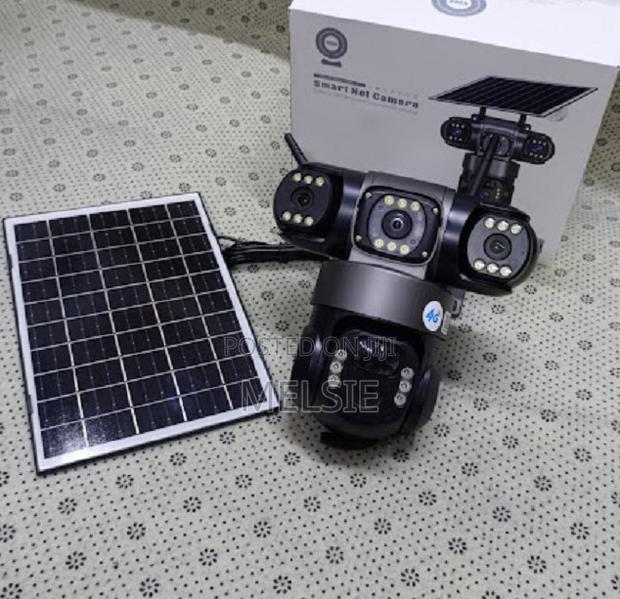 Dual Lens Solar-Powered Camera 4g CCTV Outdoor Camera - main view