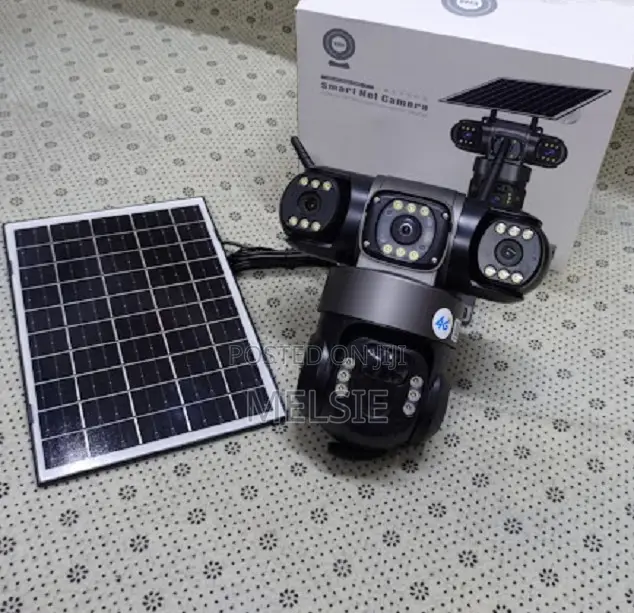 Dual Lens Solar-Powered Camera 4g CCTV Outdoor Camera