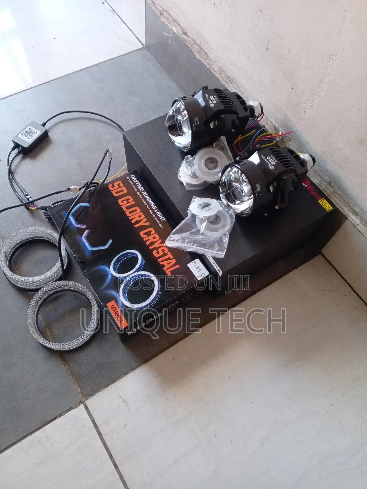 3 Inch Bi-led Projectors With 2 Laser & 5d Glory Rings