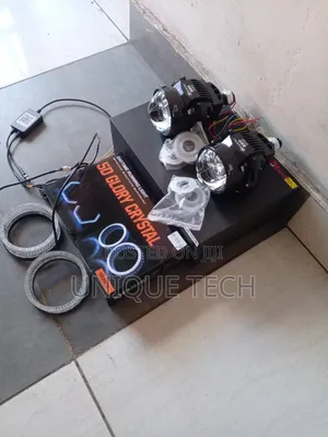3 Inch Bi-led Projectors With 2 Laser & 5d Glory Rings