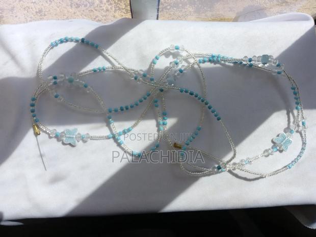 Double Lined Waist Beads Daisy Flower With Romantic Glow in Dark Words - thumbnail 5