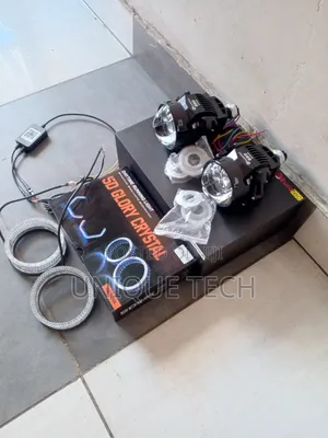 Bi-led Projector 3′′ With Dual Laser & 5d Glory Rings