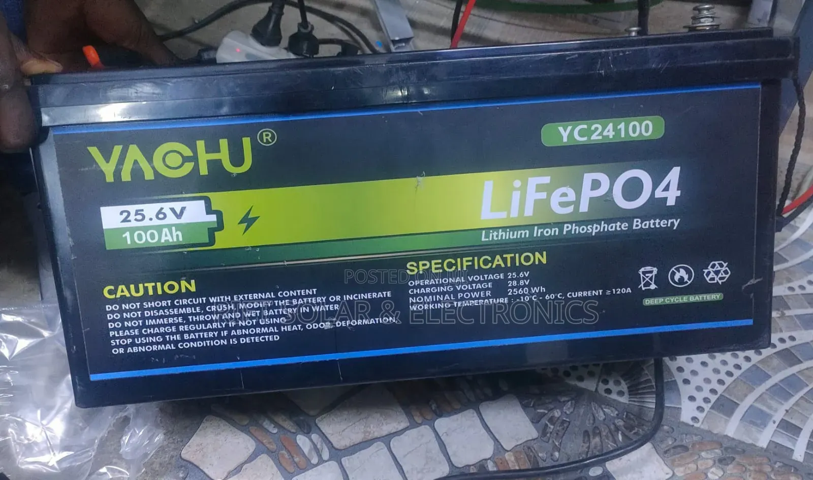 100ah - 24v Top Quality Lifepo4 Lithium Solar Battery 6000 Cycle