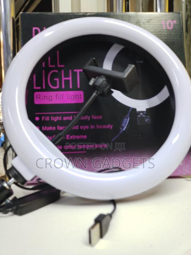 10 Inch Led Ring Light Adjustable Brightness Color Modes - main view