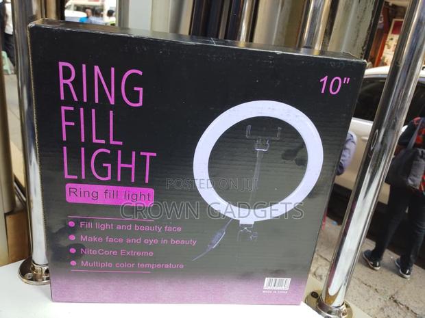 10′′ Ring Fill Light Usb Powered With Phone Holder Stand - main view