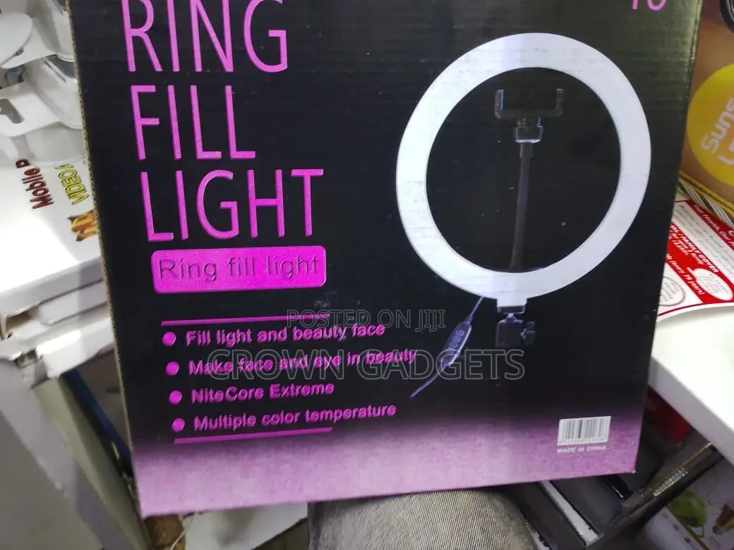 10′′ Ring Fill Light Usb Powered With Phone Holder Stand