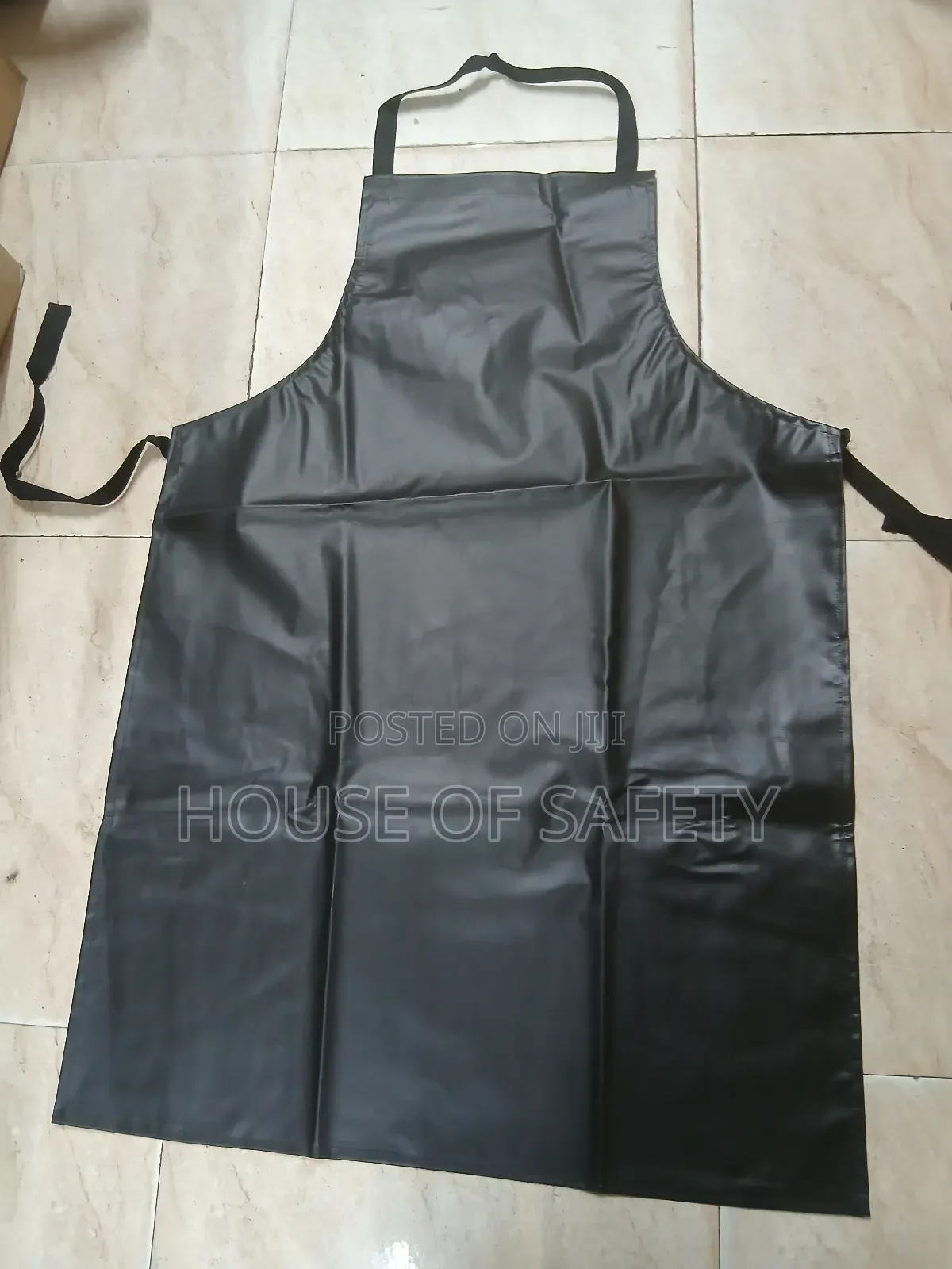 Black Bib PVC Apron