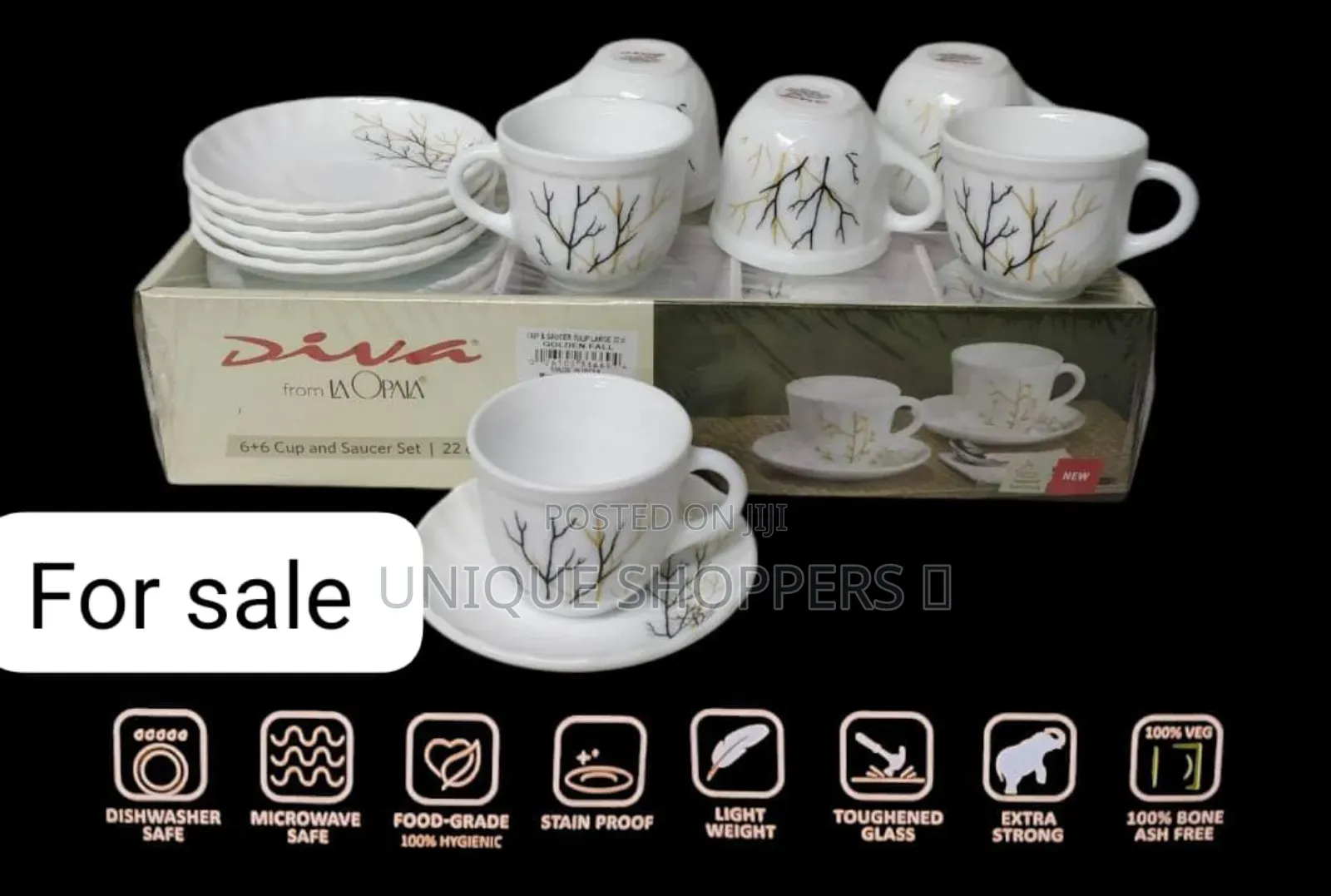 *Classic Diva Deco Cup and Saucer 22cl