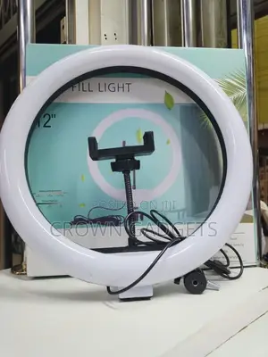 12-Inch Led Ring Fill Light With Stand Phone Holder