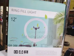 12-Inch Led Ring Fill Light With Stand Phone Holder
