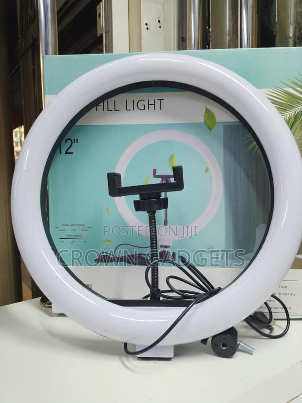12” Led Ring Fill Light for Makeup, Streaming Photography - thumbnail 4