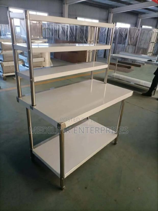 Stainless Combined Working Table and Rack