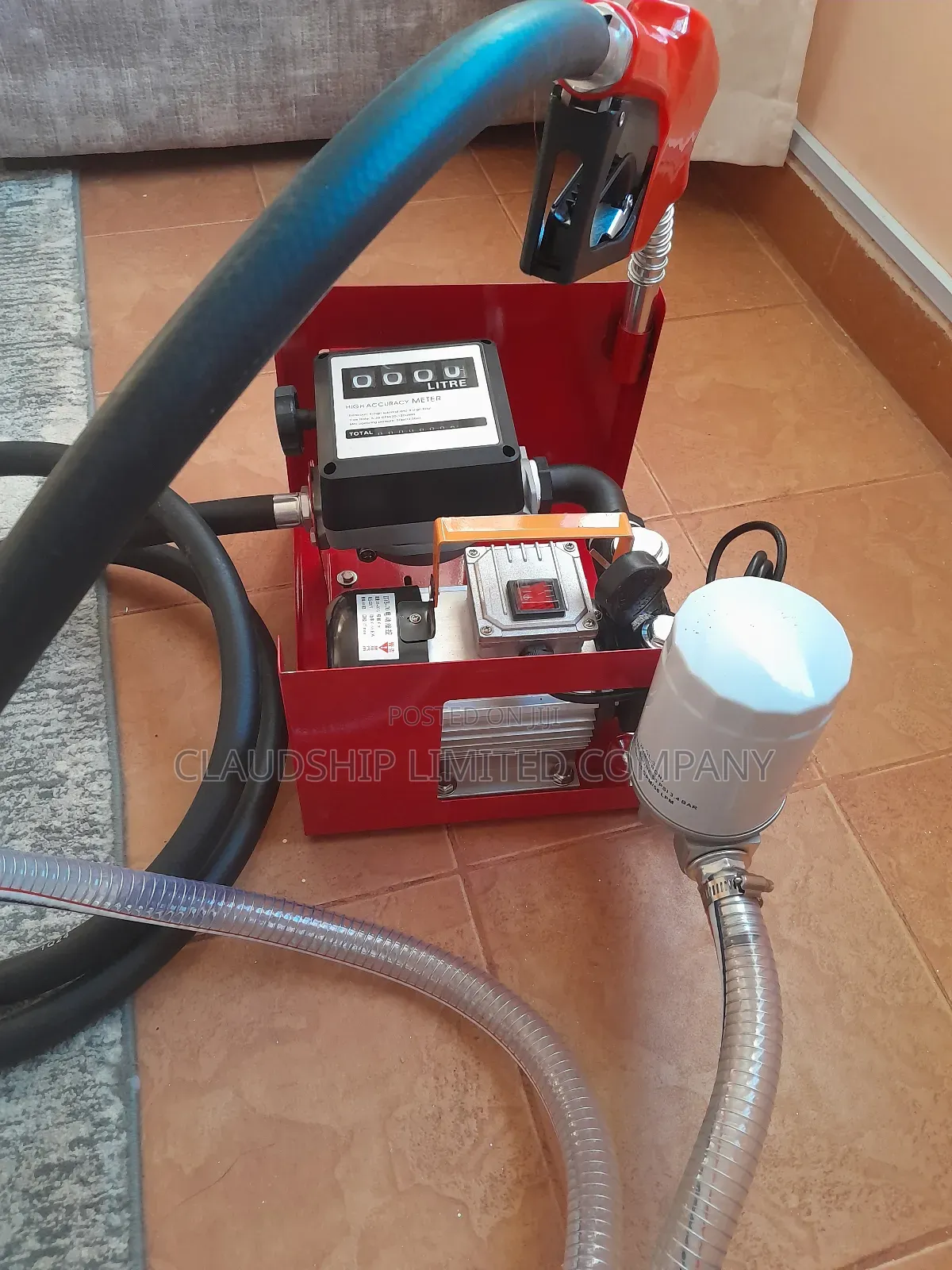 Fuel Transfer Portable Pump + Filter 60lpm | 220v 12v| 550w