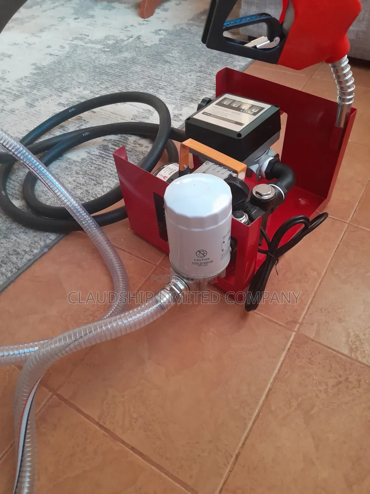 Fuel Transfer Portable Pump + Filter 60lpm | 220v 12v| 550w