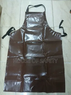 Lightweight Brown PVC Apron in Our Kitchen