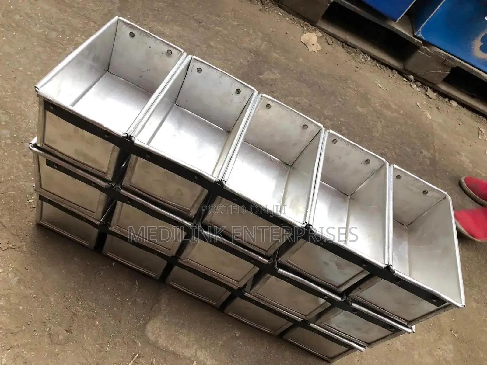 Galvanized Baking Tins Ring of 5