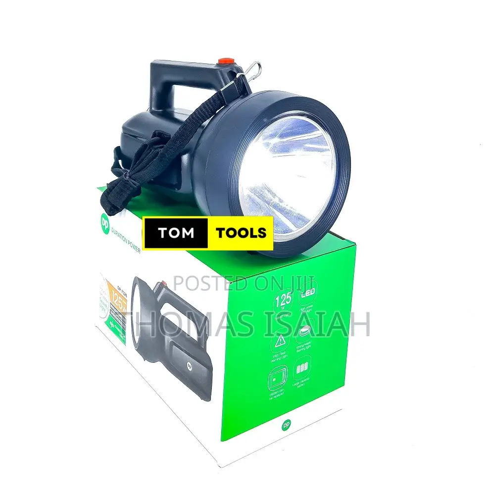 Dp Dp7326 125w Portable Rechargeable Led Search Light Spotlight Torch