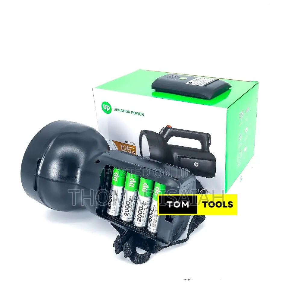 Dp Dp7326 125w Portable Rechargeable Led Search Light Spotlight Torch