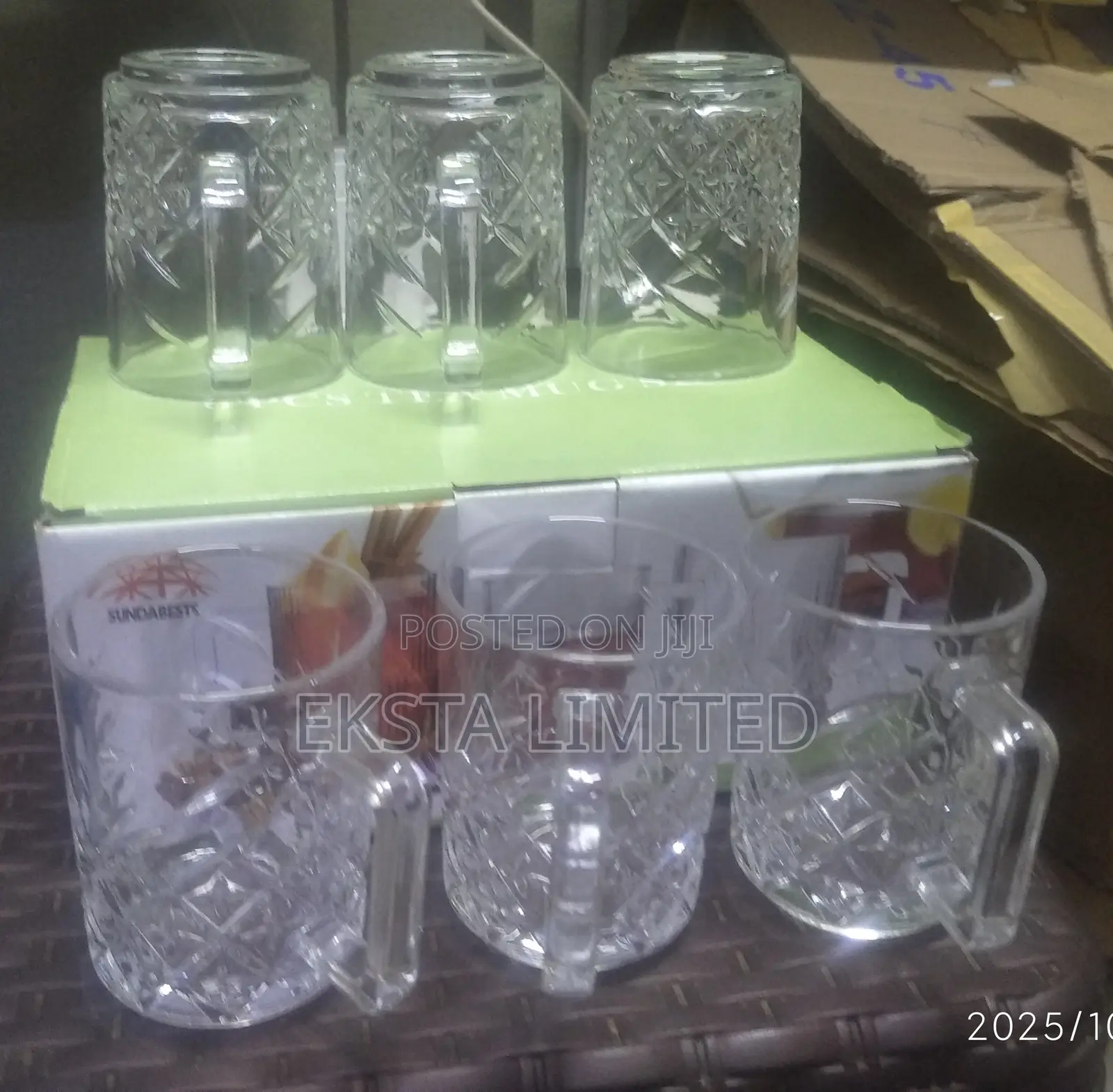 Oria Diamond Cut Tea Set