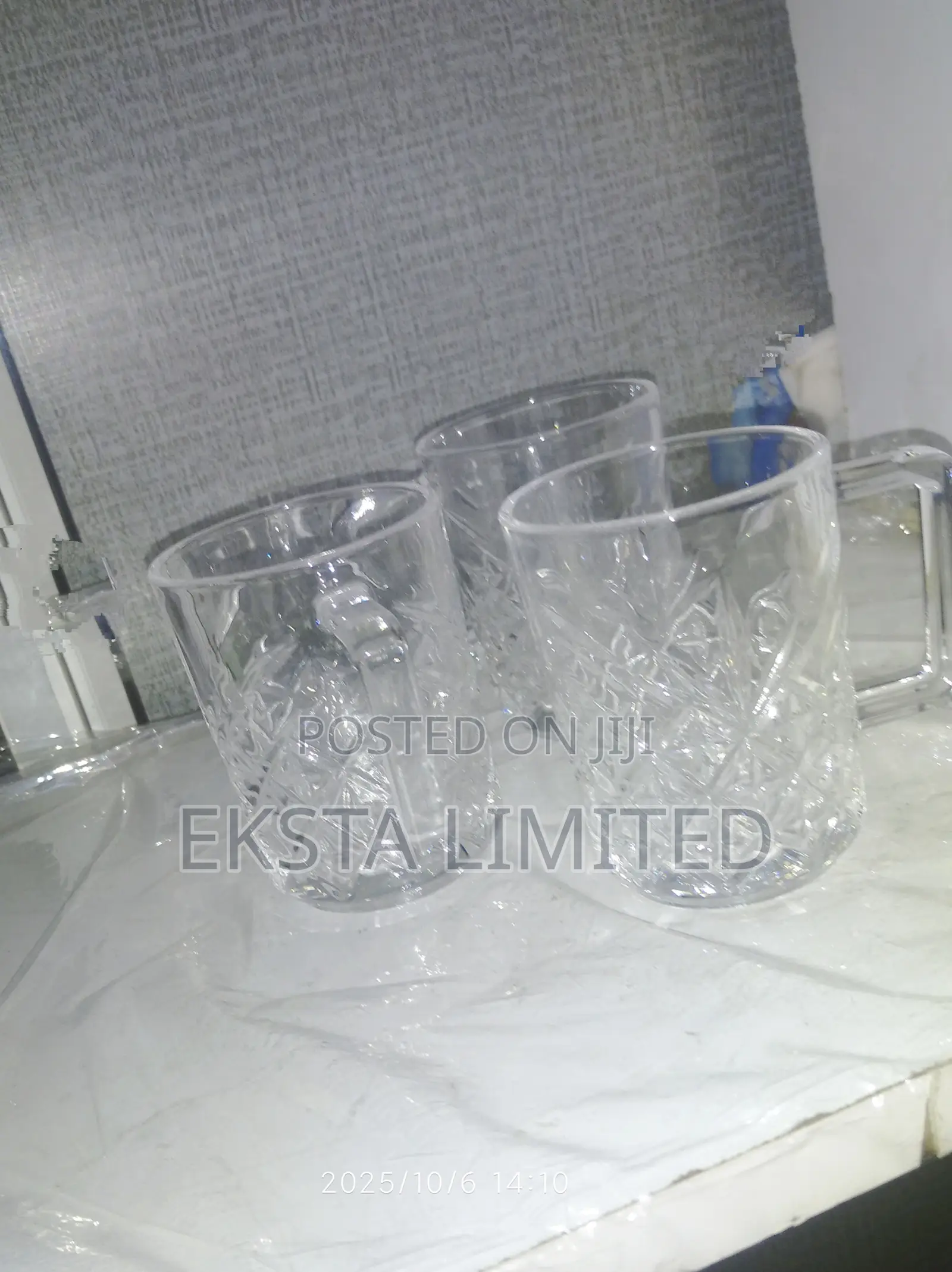 Oria Diamond Cut Tea Set
