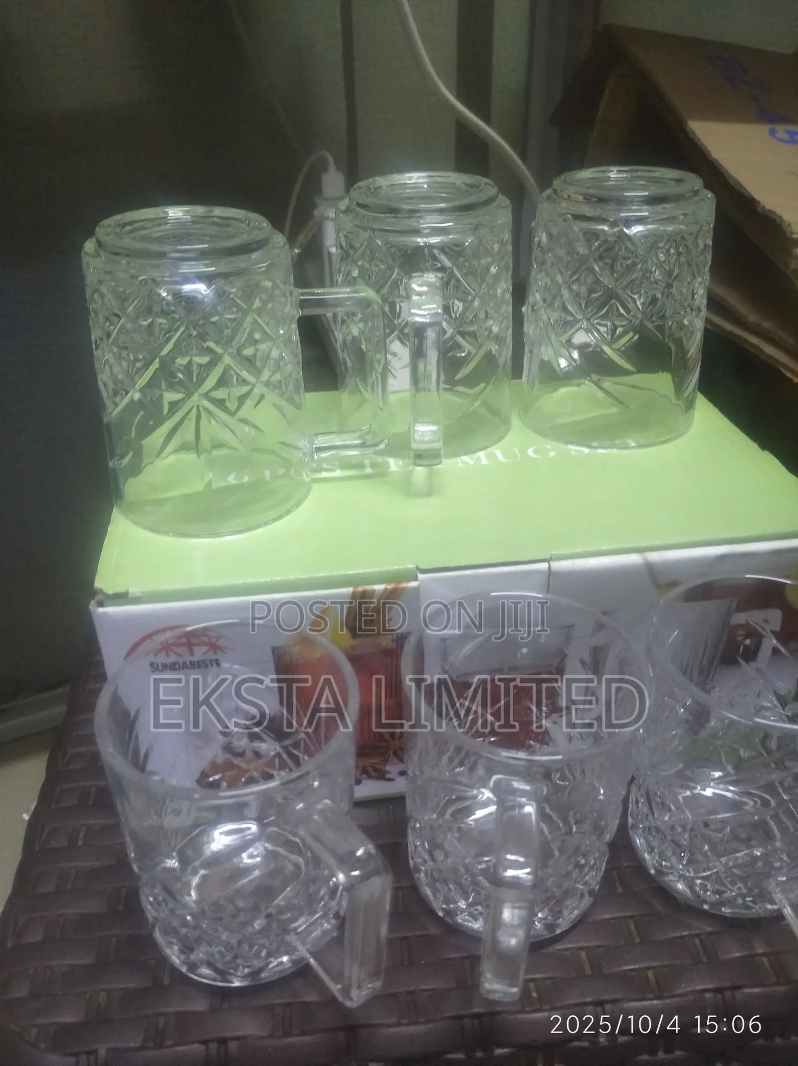 Oria Diamond Cut Tea Set