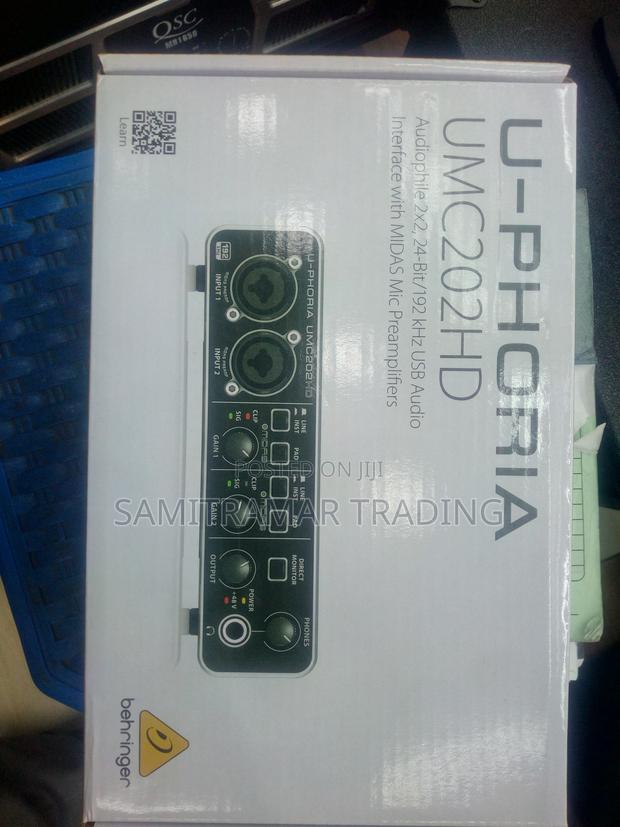 U-Phoria Umc202hd Behringer 2x2, 24-Bit/192 KHZ Usb Audio Interface