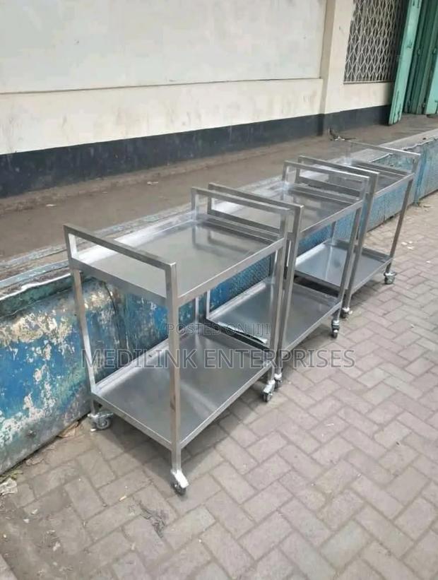Stainless Restaurant Trolleys 2-Tier