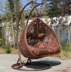 Home Chair; Outdoor Wicker Egg Chair – Classic Stationary Dome Swing