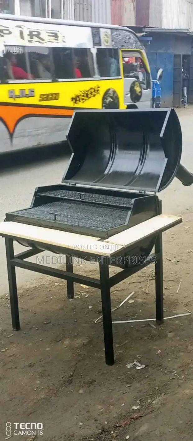 Galvanized Large Size Meat Charcoal Grill