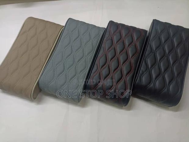 Leather Stitched Design Memory Foam Center Console Cushion - main view